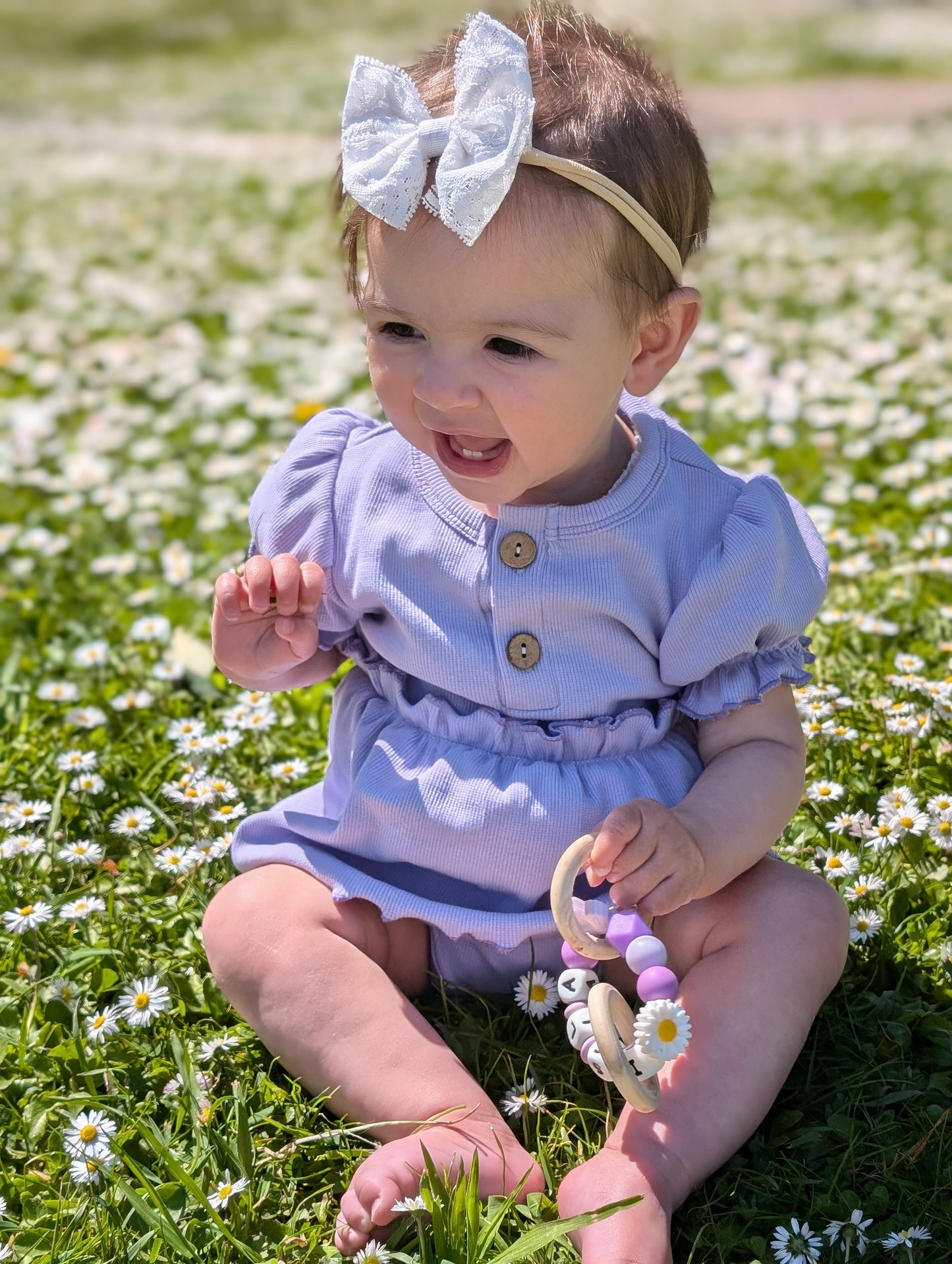 Dolly Short Sleeve Dress Romper in Lilac