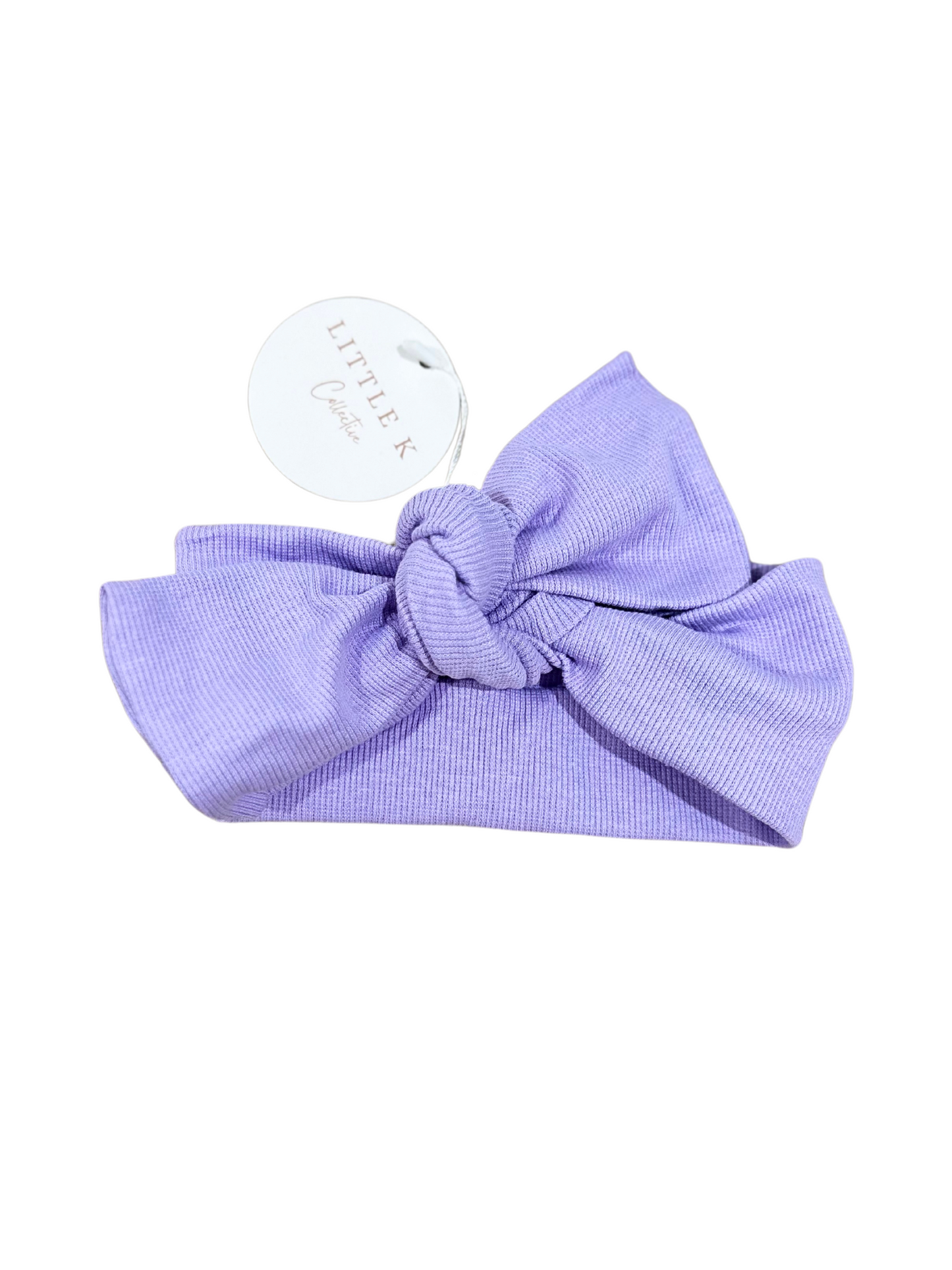 Lilac Ribbed Bow